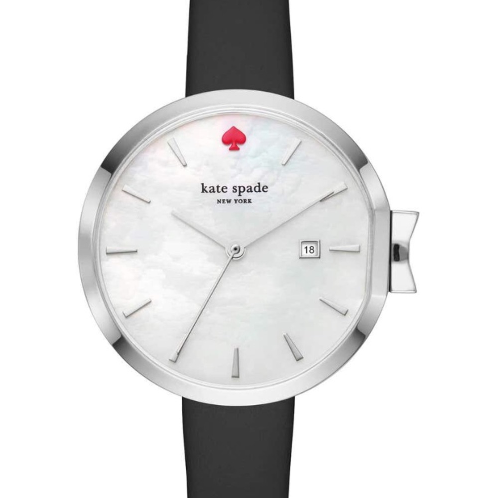 New Kate Spade Park Row Leather Strap Watch - Picture 6 of 8